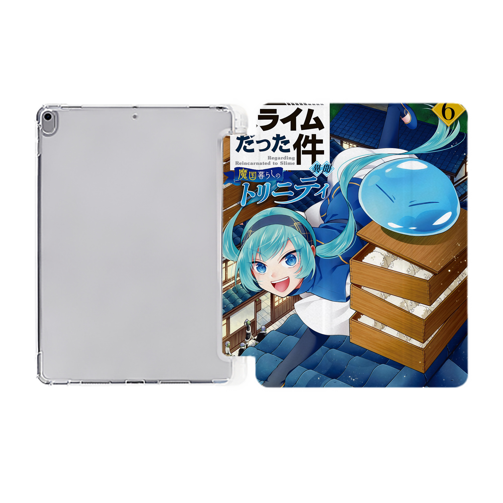 （画像用） 転スラ Regarding Reincarnated to Slime IPad ケース ペン収納付き 三つ折りスタンド PUレザー×シリコン 対応機種9.5/10.5/10.9インチ